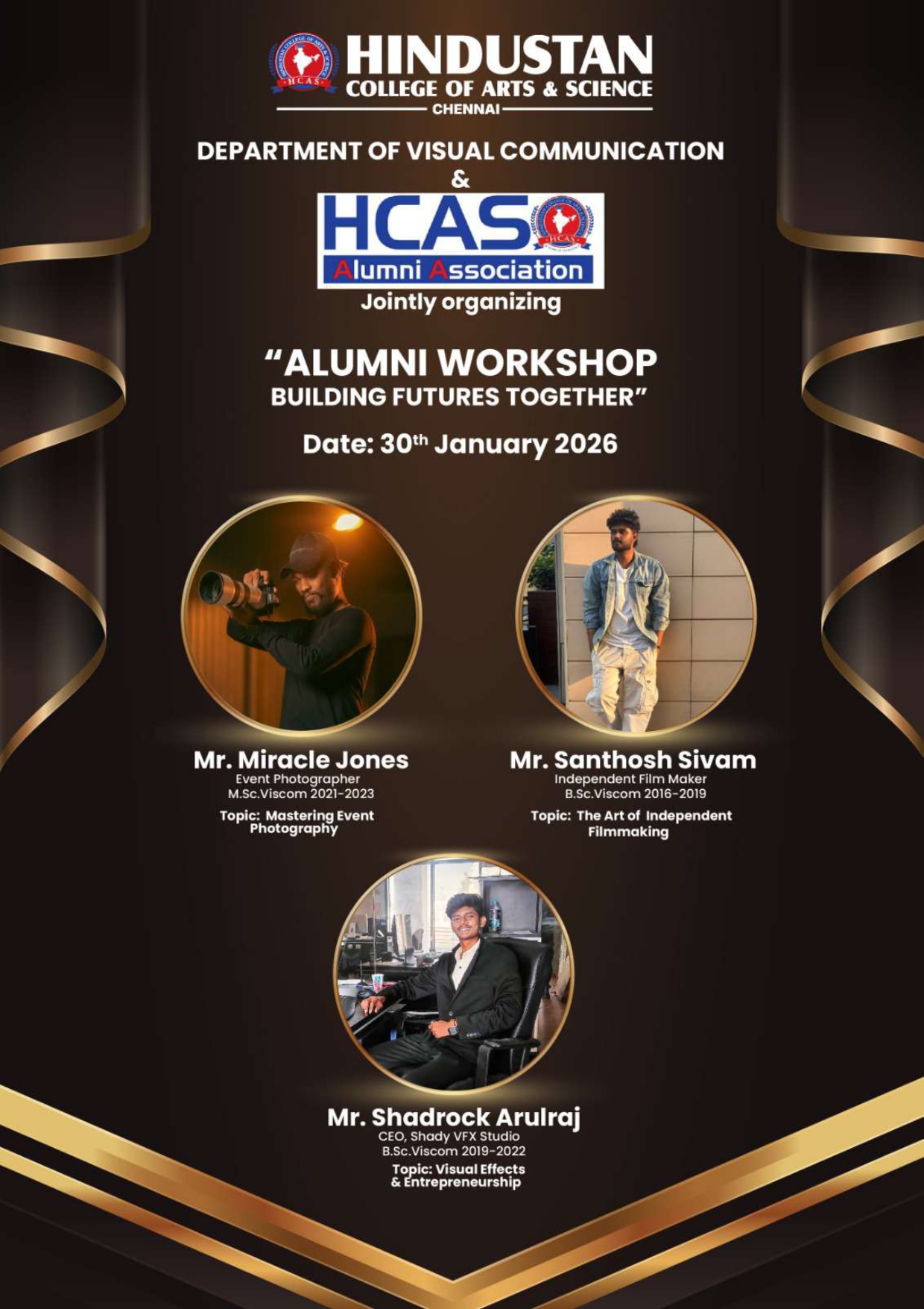 Alumni workshop on 30th January 2026