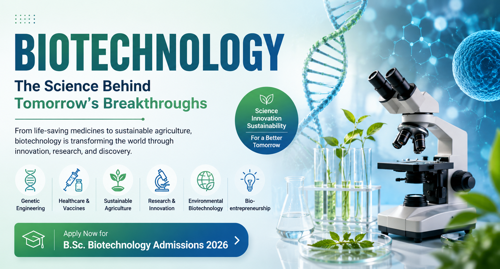 BIOTECHNOLOGY THE SCIENCE BEHIND TOMORROW'S