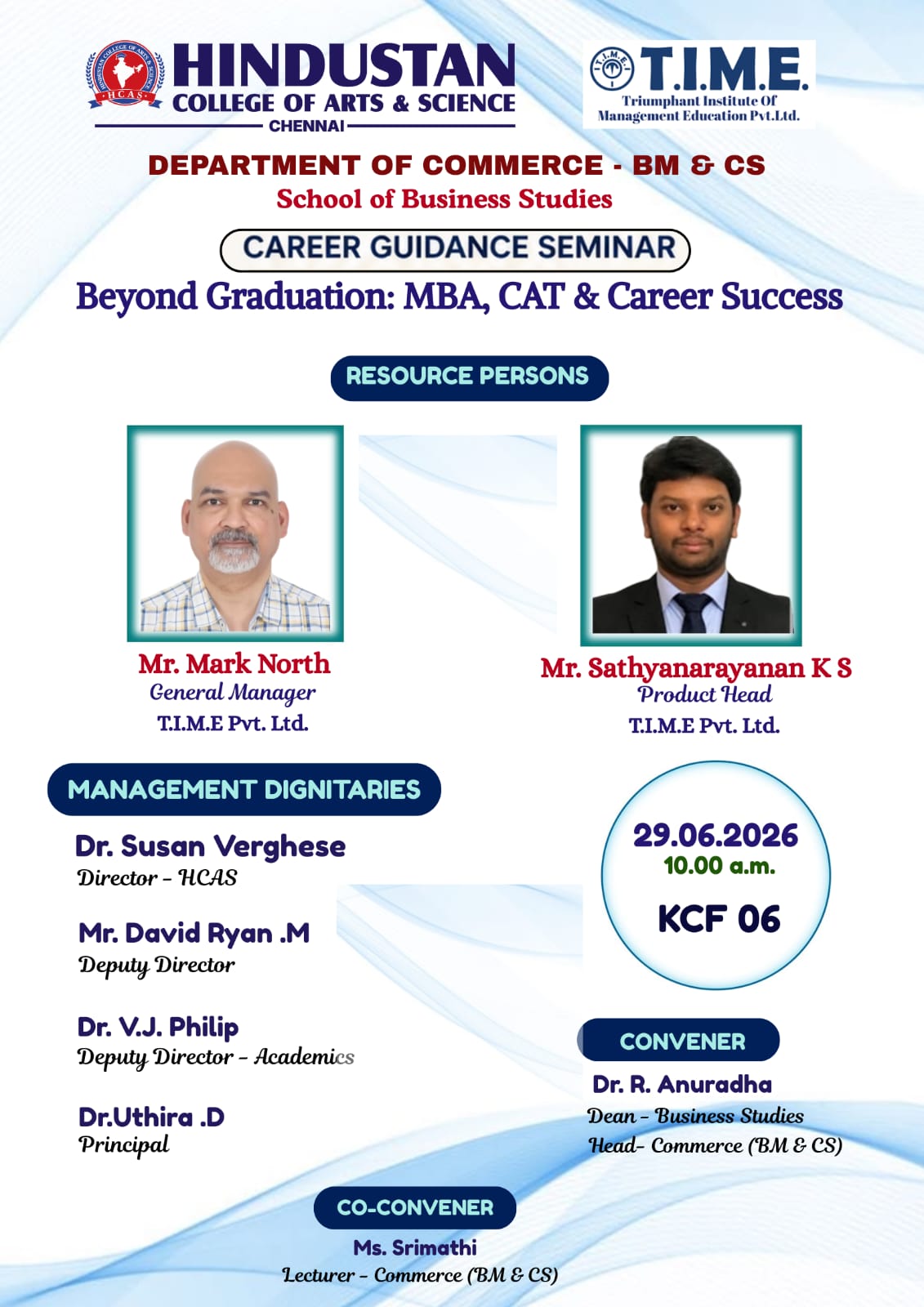 School of business studies organises career guidance seminar on 29th June 2026