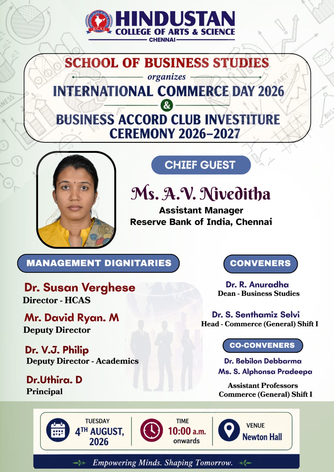 International commerce day & Business accord club investiture ceremony 2026 -2027 on 4th august 2026