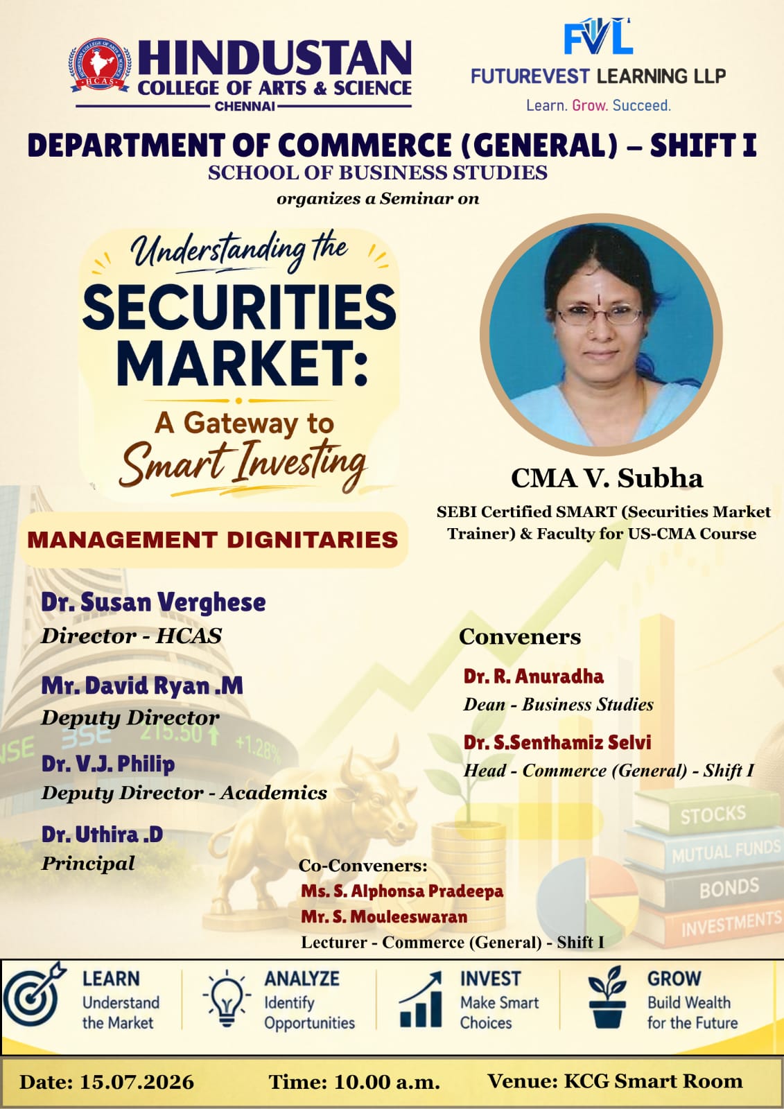 School of business studies organize a seminar on understanding the securities market on 15th July 2026