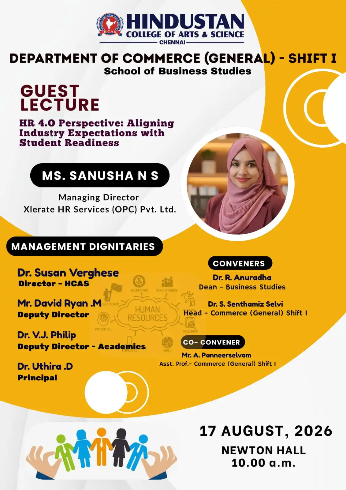 Guest Lecture : Aligning industry expectations with student readiness on 17th August 2026