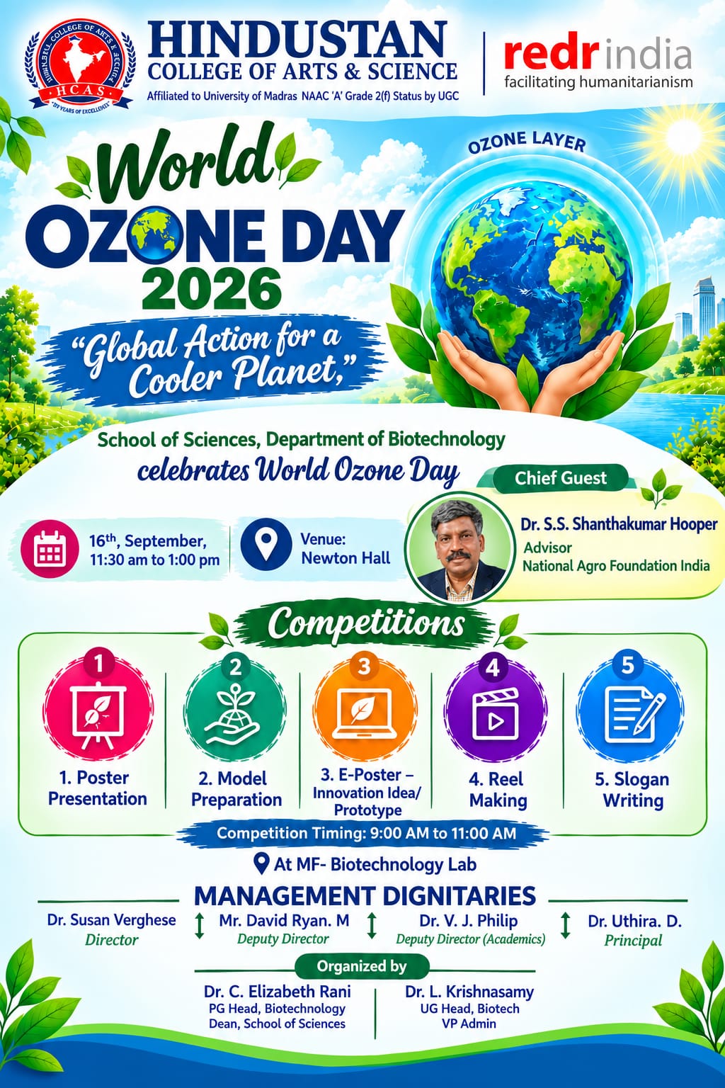 World ozone day 2026 on 16th September